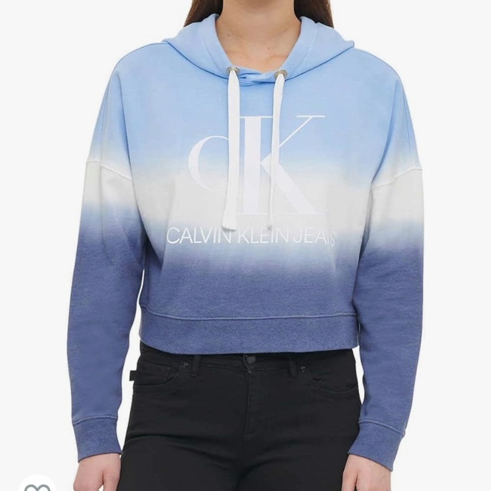 Calvin Klein   Monogram Logo Tie Dye Block Hoodie